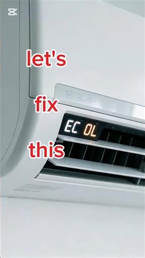 split AC indoor unit EC OC error code problem #airconditioner #shorts #fypシ゚viral