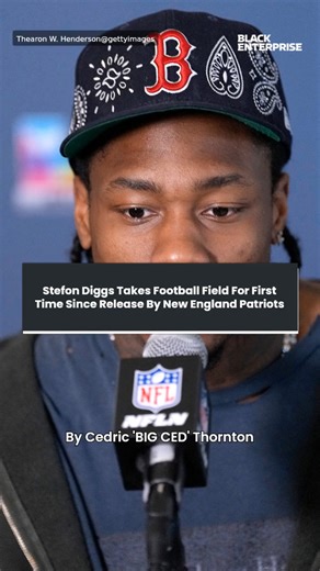 Stefon Diggs takes football field for first time since release by New England Patriots