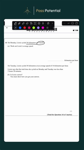 Average Speed made simple 🚗📏 Remember the formula: Distance ÷ Time = Speed 💡 ✔️ Keep your units consistent ✔️ Rearrange the formula carefully ✔️ Show every step for full marks Master this and you’ll secure easy exam points 💯✨ Save this for revision 📚 #PassPotential #GCSEMaths #AverageSpeed #MathsRevision #ExamPractice #FoundationMaths #HigherMaths #StudySmart #OnlineTuition #ExamSuccess