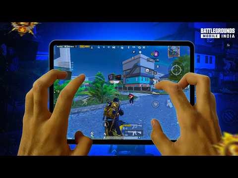 INSANE 120 FPS BGMI Gameplay 😱 iPad Pro M2 | 4 Finger + Gyroscope Handcam