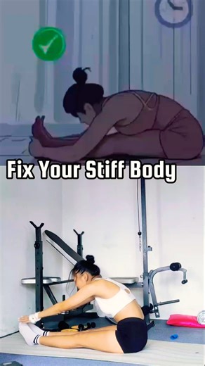 ✨ One Simple Stretch for Full-Body Flexibility (Real + Animated Tutorial