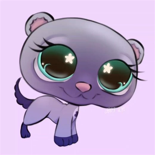 LPS Ferret! #littlestpetshop #lps #speedpainting #speeddrawing #digitalart #collectible #toy #art