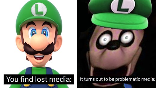 What Is The 'You Found Lost Media' Meme? The Context Of The 'Problematic Media' Luigi Memes Explained