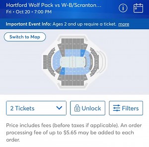 1.1K views · 4 comments | Only 8 spots in our Xfinity Ice Level Lounge remain! Please note that this is a predominantly standing room only area with limited high tops available. To secure this deal, click on the “unlock” button and use promo code OPNICE. ️ https://www.ticketmaster.com/hartford-wolf-pack-vs-wbscranton-penguins-hartford-connecticut-10-20-2023/event/1D005F08985B1749 | Hartford Wolf Pack | Facebook