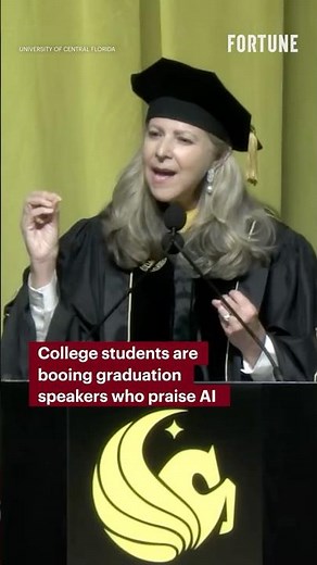 College students are booing graduation speakers who praise AI