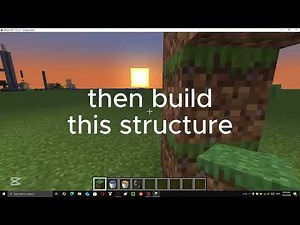 How to build a speedrun nether portal in minecraft