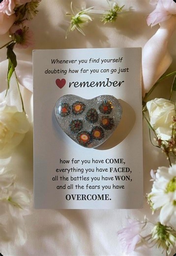 Fused Glass Heart Magnet • Wild Heart Keepsake With Murrini Flowers. by Nery - Etsy