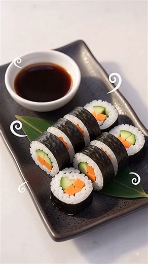 Easy Homemade Sushi 🍣 #Sushi #SushiRecipe #HomemadeSushi