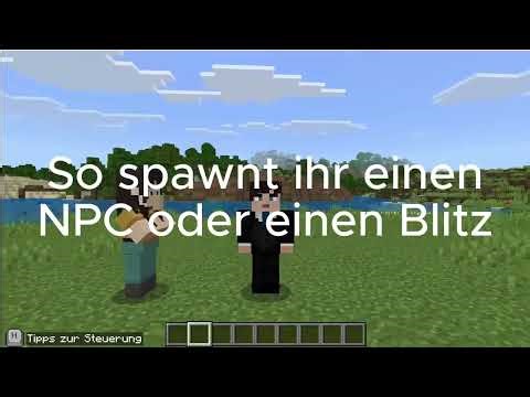 [Bedrock] So spawnt ihr einen NPC oder einen Blitz
