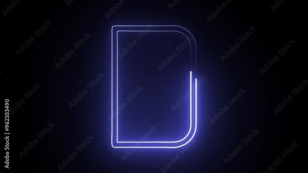 Envelope opening animation.Mail, paper reveal ,invitation ,letter or card animated on green screen chroma key background