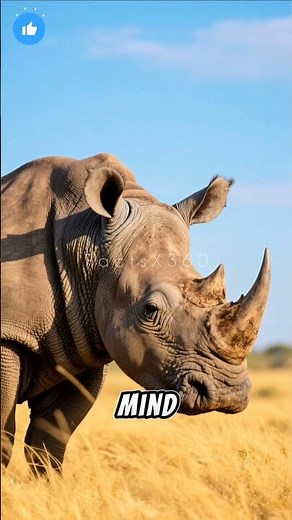 5 Incredible Rhino Facts That Will Blow Your Mind 🦏😱 #animalfacts #wildlife