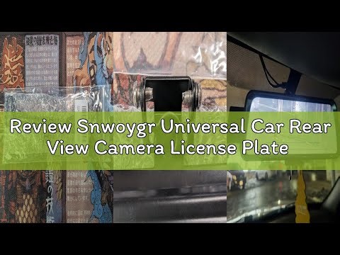Review Snwoygr Universal Car Rear View Camera License Plate Bracket, Professional Full Stainless Ste