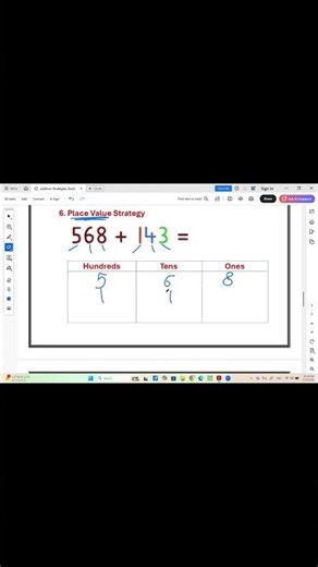 Strategy #6: Add Using Place Value Strategy