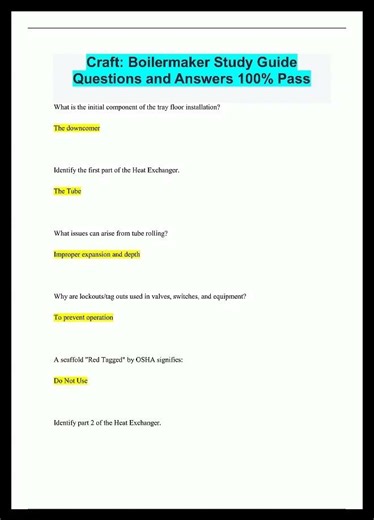 Craft Boilermaker Study Guide Questions and Answers 100 Pass181 video