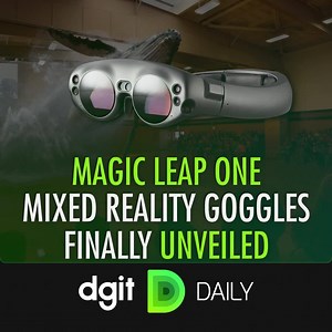 25K views | Magic Leap One mixed reality goggles finally unveiled, “Creator Edition” coming in 2018. Read more: https://goo.gl/P4bqko #MagicLeap #augmentedreality | DGiT Daily | Facebook