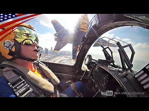 [Powerful acrobatic flight] Cockpit footage galore! World-class! US Navy Blue Angels F/A-18 fight...