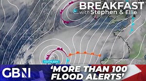 Britain braced for BATTERING as storm Kathleen 'BARRELS IN' with over 100 flood warnings in place | GB News
