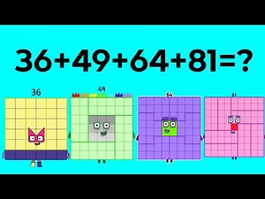 Four Frequency Square Numberblocks Addition | Learn Math Patterns | Numberblocks Counting Adventure