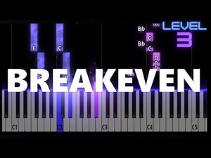 Breakeven - The Script - INTERMEDIATE Piano Tutorial