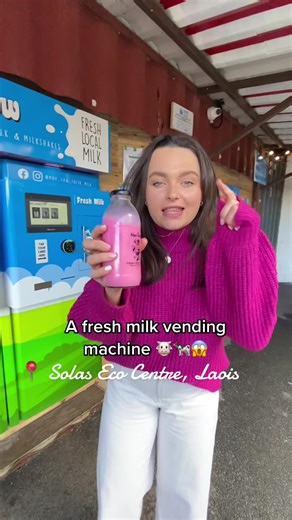 The coolest concept ever 😱🐮🐄 The ‘Moo Cow Fresh Milk’ comes at a time when more farmers are looking at ways of diversifying their farms and adding value to their milk in Ireland #ireland #solasecocentre #moocowmilk #freshmilkvendingmachine #solasecocentre #laois #laoistourism #irishfoodconsumers #countylaois #funthingsireland #sustainableireland