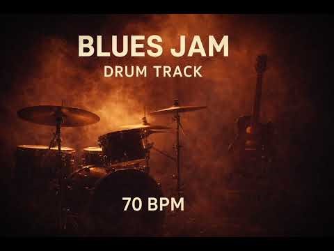 70 BPM Slow Blues Drum Track | Blues Backing Track for Guitarists