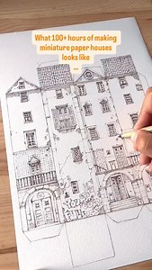 39K views · 769 reactions | A miniature city in the making  Miniature paper house packs available in my shop  #illustration #artwork #desenho #painting #pintura #illustrationartists | Francis.co | Facebook