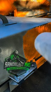 33K views · 462 reactions | Wood chipper sandblasting in progress....