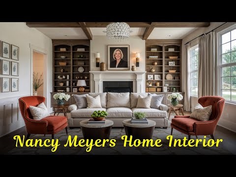 Nancy Meyers Home Interior Designs for Cozy Elegant Luxury Spaces