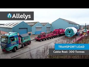 300 tonne Cable Reel Abnormal Load Transport UK, Worksop to Goole