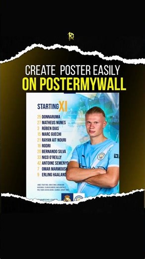 Tutorial buat poster pakai template postermywall #gratis #tutorialdesign #postermywall #manchester