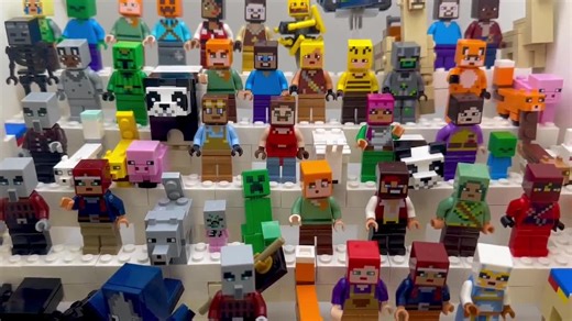 Minecraft LEGO Minifigures Bundle - 5 Pack Assorted Characters With Accessories - Etsy