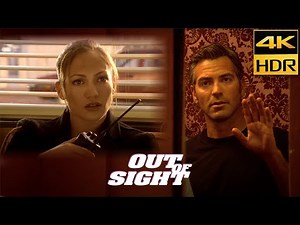 Out Of Sight (1998) Karen & Jack - Lobby Scene 4K HDR