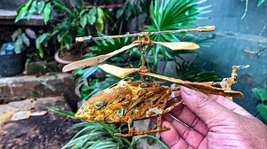 Restoration Old Rusty Helicopter Restore Broken drone model toy | Yolo Tickets