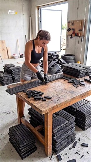 Wait… You Can Make a Walkway from Old Tires?