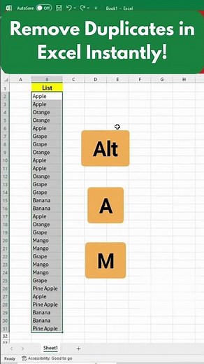 Remove Duplicates in Excel Instantly!