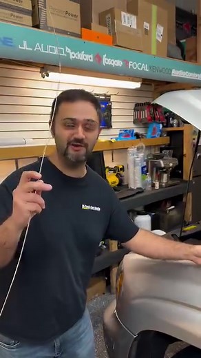 🤔 How Do You Get This FAT 0 Guage SKAR Power Wire Through This Cars Firewall?! Getting super thick wire cable to go where it's supposed in a car, isn't always easy. Here's a quick tip on how to push your main power wire through ... even if it's super THICK. #customfabrication #caraudiosystem #caraudiofab #caraudioinstallation #caraudiofabrication #caraudio #subwoofers #caraudioaddicts | Hi-Tech Car Audio