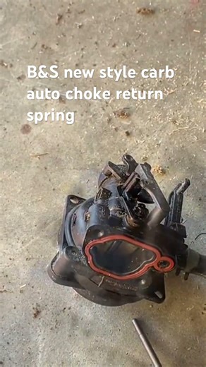 B&S auto choke return spring setup linkages #smallenginenation #diy #briggsstratton