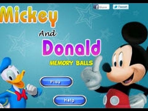 Mickey Mouse and Donald Duck Memory Balls Game
