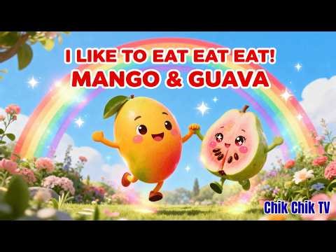 I Like To Eat Eat Eat Mango & Guava Song | Fun Fruit Dance for Kids #chikchiktv #rhymes #kids