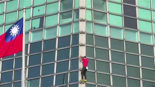 Freeclimber erklimmt ohne Sicherung Wolkenkratzer in Taiwan