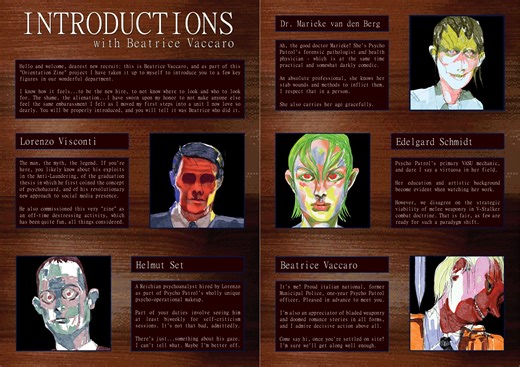 ORIENTATION: A Psycho Patrol Zinelet by Data Sparrow