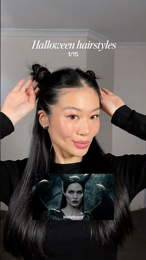 Easy Halloween Hairstyles | Maleficent (Part 1/15)\n‌