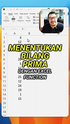 Mendefinisikan Bilangan Prima dengan Excel 365