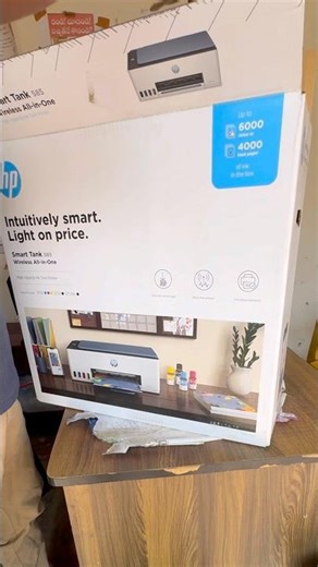 Unboxing HP Smart Tank 585 and Installation #hp #printer #hpsmarttank