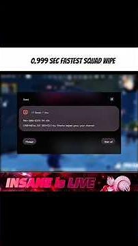 Fastest ⚡SQUAD WIPE ☠️ | #squadwipe #fastestsquadwipe