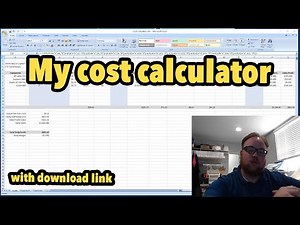 How I calculate my costs for equipment and printing - My Cost Calculator (download available)