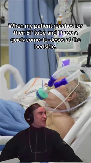 Me explaining that self-extubation is not part of the care plan. #nursehumor #icunurselife #nursesoftiktok #nurse #nurselife