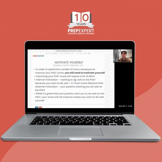 Finding the motivation to study is sometimes the hardest part of the learning journey for students. Remaining motivated throughout the process can be even more challenging. In this short clip Josh is sharing helpful notes on motivation and ways to create a mindset that will help your student achieve a high PSAT score. 👇 | Prep Expert