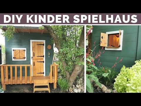 Spielhaus selber bauen - DIY Anleitung - Kinder Holzhaus für den Garten - Gartenhaus