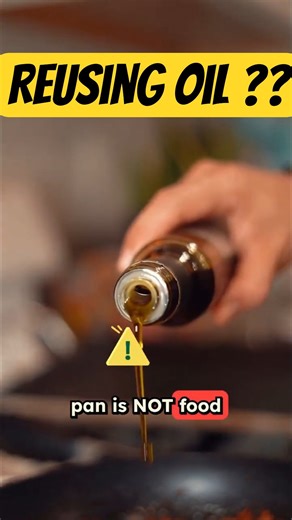 Are You Making This 1 COMMON Cooking Mistake with Reused Oil? #shorts #oil #dangerous #viral